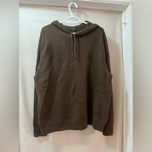 J. Crew women’s xl brown hoodie 100% cashmere, super soft